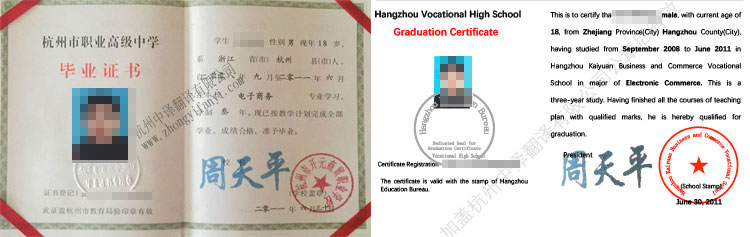 杭州市職業(yè)高級(jí)中學(xué)畢業(yè)證書中譯英翻譯模板.jpg