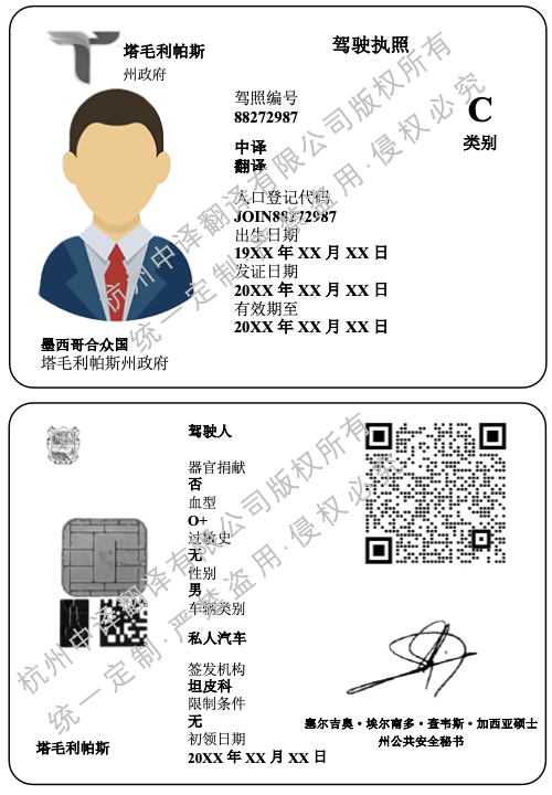 墨西哥塔毛利帕斯州駕照翻譯成中文模板.png
