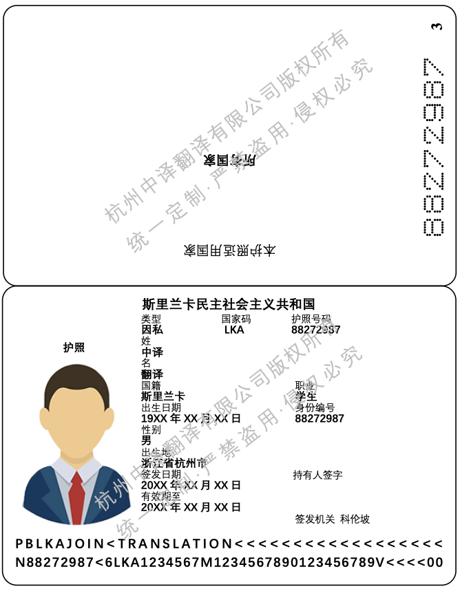 斯里蘭卡護(hù)照翻譯成中文蓋章模板.png